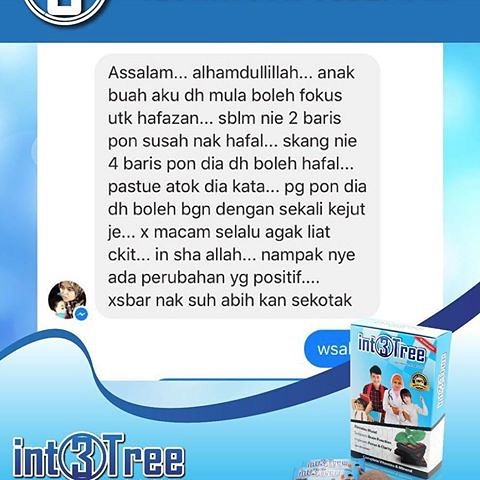 Revolusi Suplement Minda untuk kanak-kanak dan pelajar.
.
3 - 27 tahun
.
.
Hubungi 012-2044540 untuk maklumat lanjut.
.
.
.
#anakbijak 
#int3treesupplementterbaik 
#int3treetawau 
#int3treemalaysia 
#int3treehq
#int3treesupplementminda 
#ibudananak 
#anak 
#anakmamaayah 
#pelajar 
#supplementanak 
#anakbaik - PAYTREN Ustadz Yusuf Mansur (@int3tree.supplementmindaemosi)