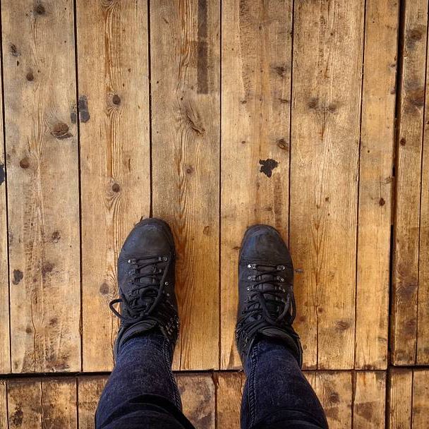 Keep moving forward. 
Westerkeyn, Oerol, Terschelling. 
#oerol #terschelling #waddeneiland #eiland #eilandhaar #footprints #shoes #westerkeyn #festival #opbouw #island #work #bar #holiday #sunshine #rain #thunder #storm #landscape #skies #view #spring #wood #architecture #buildings - Living_m.j. ✌🏼️💕 (@nonamerequired_dd)