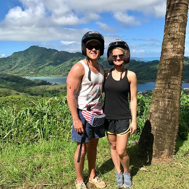 Vroom!!!!! #bigguslittleus #manimissmydawg #tahaa #atvriding #americanaf #fannypack #weareamericanwegofirst #paradise #frenchpolynesia #vanilla #pearlfarm #sweethelmet - Balicosy Villas (@gus_of_seattle)