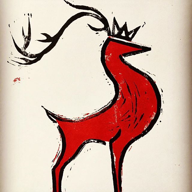 A limited edition print. Hand printed in my studio. There will never be another like it! 😉
#linoprint #linocut #theroasterie #coffeeroaster #yyc #limitededition #just1 #studio #artstudio @judit.aldama #judithaldamaillustration #designer #logo #logodesign #branding #marketing#buck #deer #antlers #handmade #hipster #original - 💜Himachali Swaggers💜 (@judit.aldama)